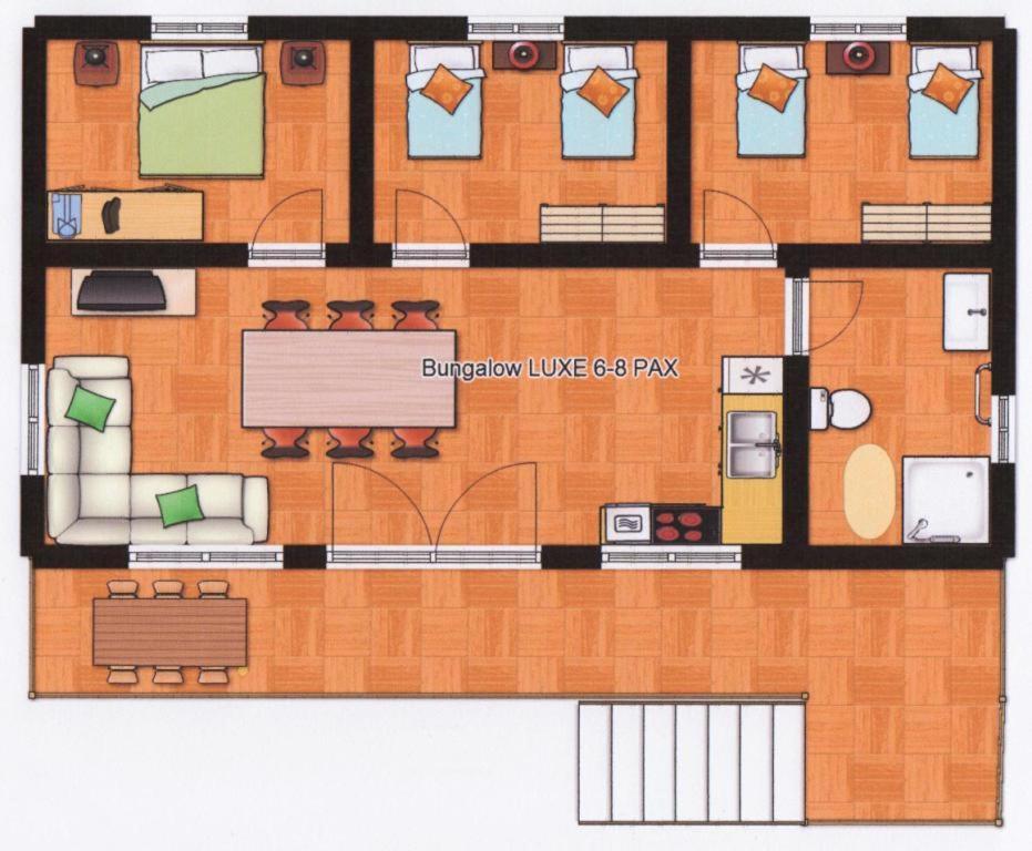 Bungalows Nou Camping La Guingueta D'Aneu Rum bild